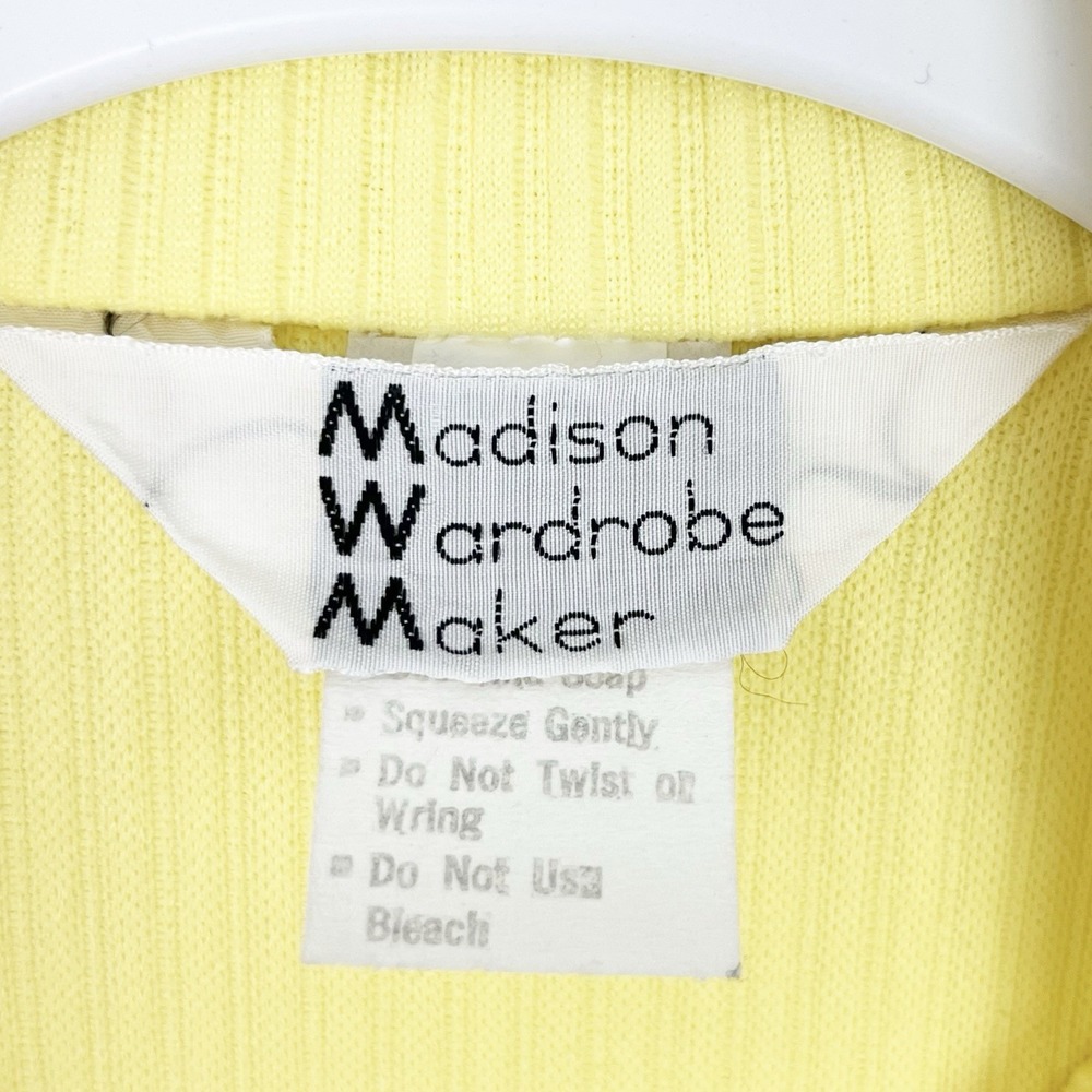 Madison Wardrobe Maker Vintage Yellow Pantsuit 70s - Picture 5 of 16
